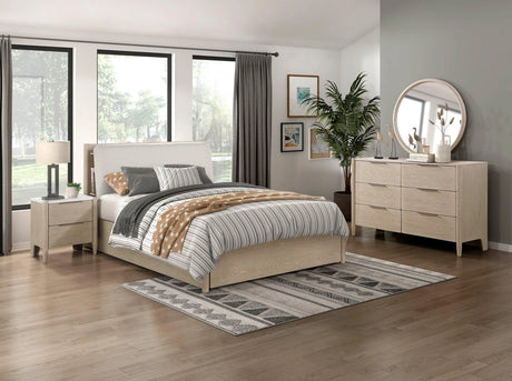 Matteo Light Oak Mirror by Homelegance at Eve Furniture