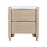 Matteo Light Oak Nightstand by Homelegance at Eve Furniture