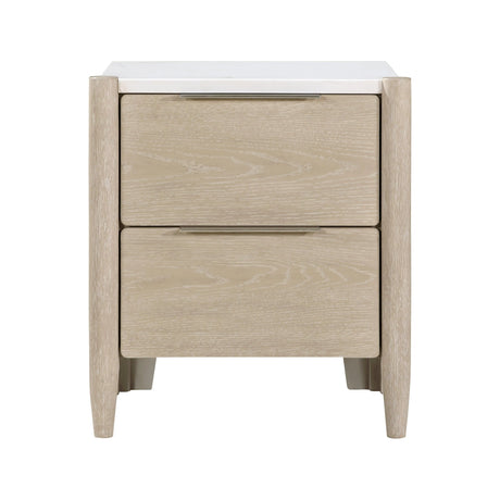 Matteo Light Oak Nightstand by Homelegance at Eve Furniture