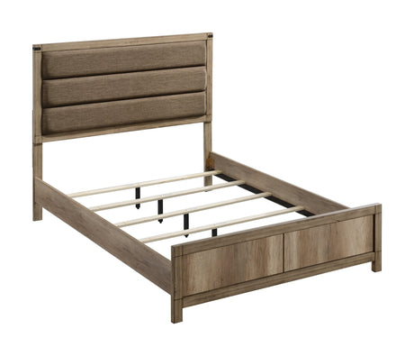Matteo Melamine Full Upholstered Panel Bed by Crown Mark at Eve Furniture