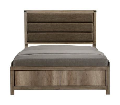 Matteo Melamine King Upholstered Panel Bed by Crown Mark at Eve Furniture