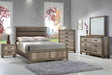 Matteo Melamine Upholstered Panel Bedroom Set by Crown Mark at Eve Furniture