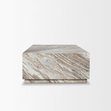 Matteo Solid Pink Marble Rectangular Coffee Table by Mercana at Eve Furniture