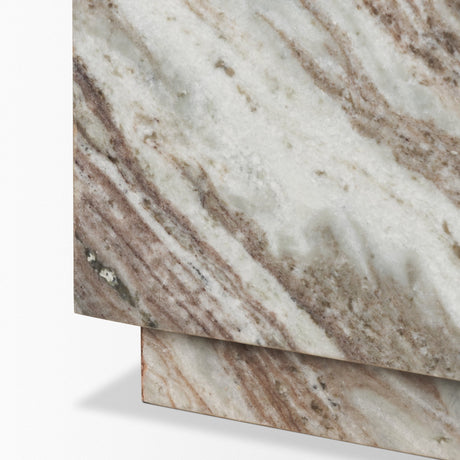 Matteo Solid Pink Marble Rectangular Coffee Table by Mercana at Eve Furniture