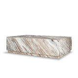 Matteo Solid Pink Marble Rectangular Coffee Table by Mercana at Eve Furniture