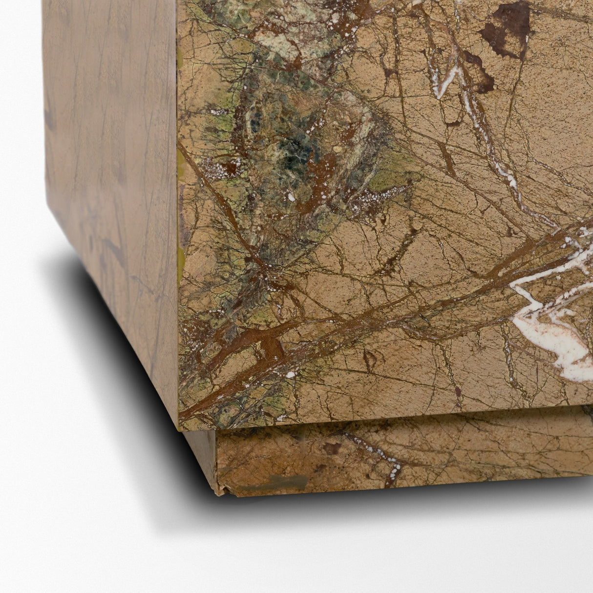 Matteo Solid Rainforest Rust Marble Rectangular Coffee Table by Mercana at Eve Furniture