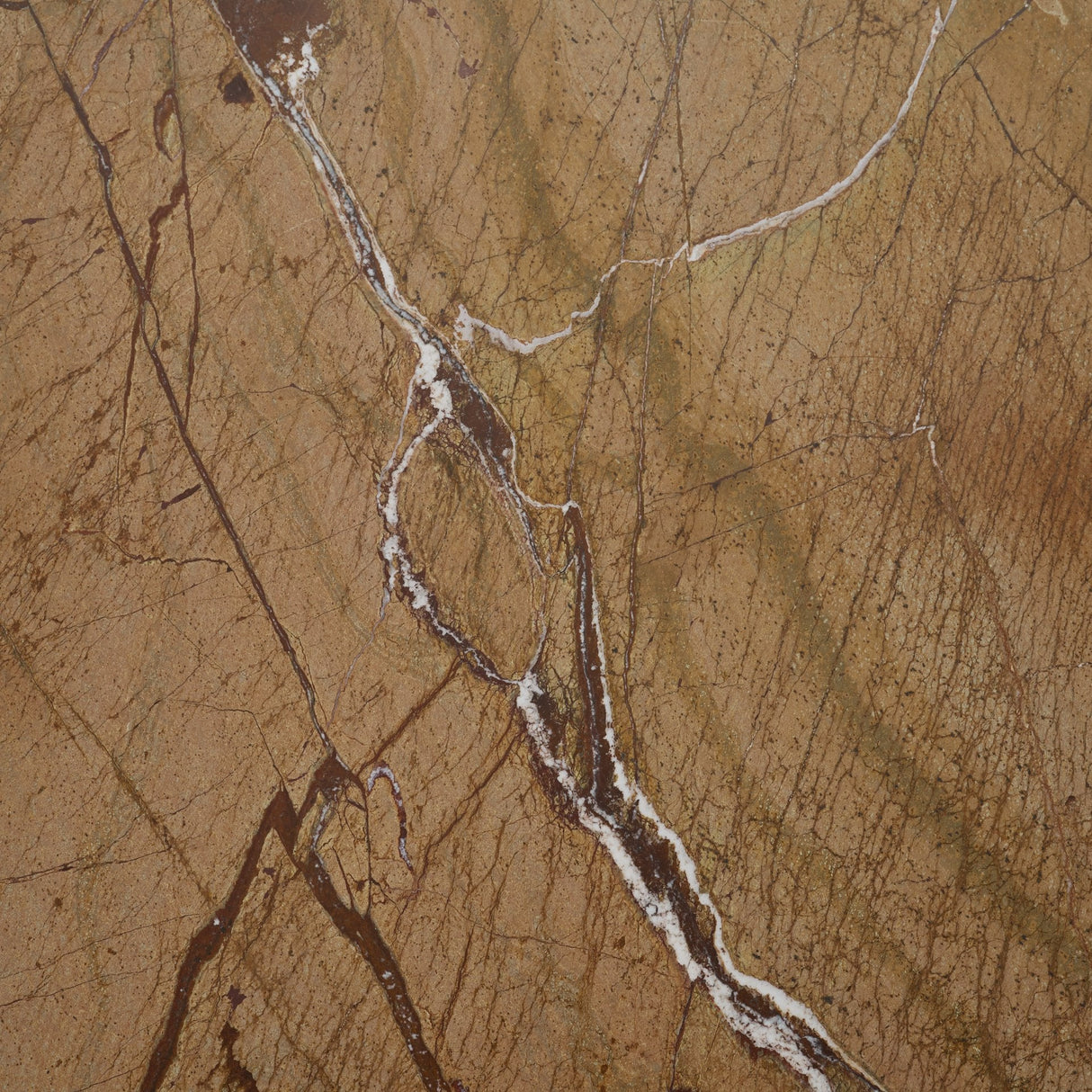 Matteo Solid Rainforest Rust Marble Rectangular Coffee Table by Mercana at Eve Furniture