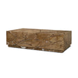 Matteo Solid Rainforest Rust Marble Rectangular Coffee Table by Mercana at Eve Furniture