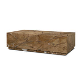 Matteo Solid Rainforest Rust Marble Rectangular Coffee Table by Mercana at Eve Furniture