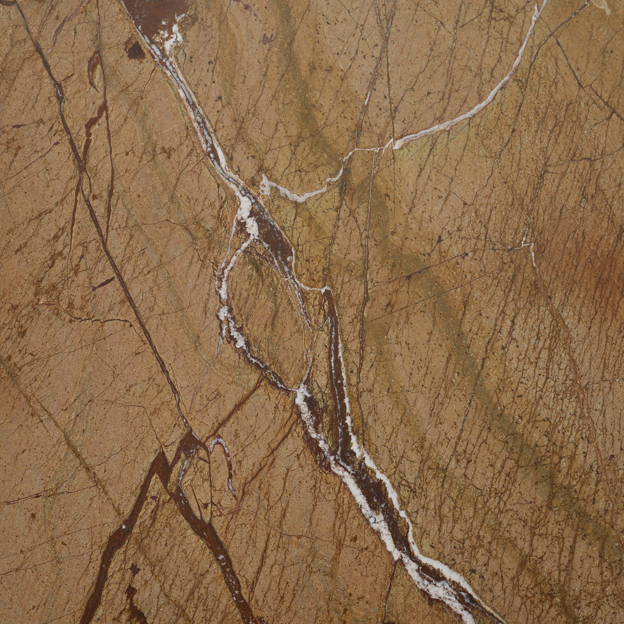Matteo Solid Rainforest Rust Marble Square Side Table by Mercana at Eve Furniture