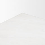 Matteo Solid White Marble Square Side Table by Mercana at Eve Furniture