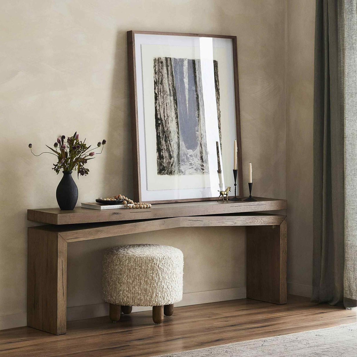 Matthes Console Table, Rustic Grey by Four Hands by Four Hands at Eve Furniture