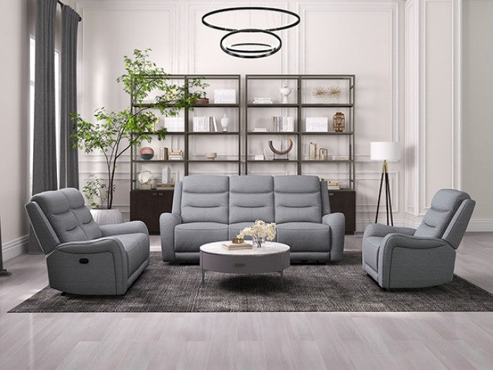 Matthias Gray Manual Loveseat by Furniture of America at Eve Furniture