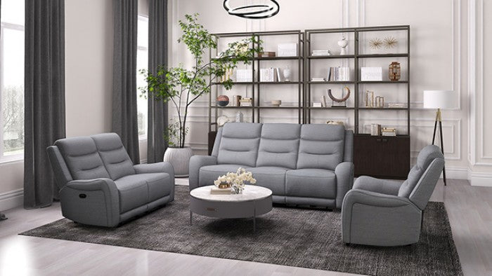 Matthias Gray Manual Loveseat by Furniture of America at Eve Furniture