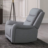Matthias Gray Manual Recliner by Furniture of America at Eve Furniture