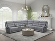 Matthias Gray Motion Sectional by Furniture of America at Eve Furniture