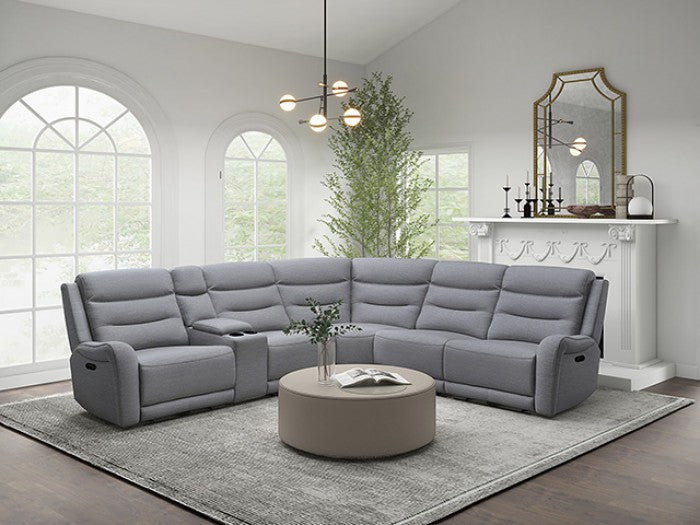 Matthias Gray Motion Sectional by Furniture of America at Eve Furniture