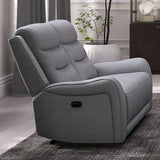 Matthias Gray Sofa & Loveseat by Furniture of America at Eve Furniture