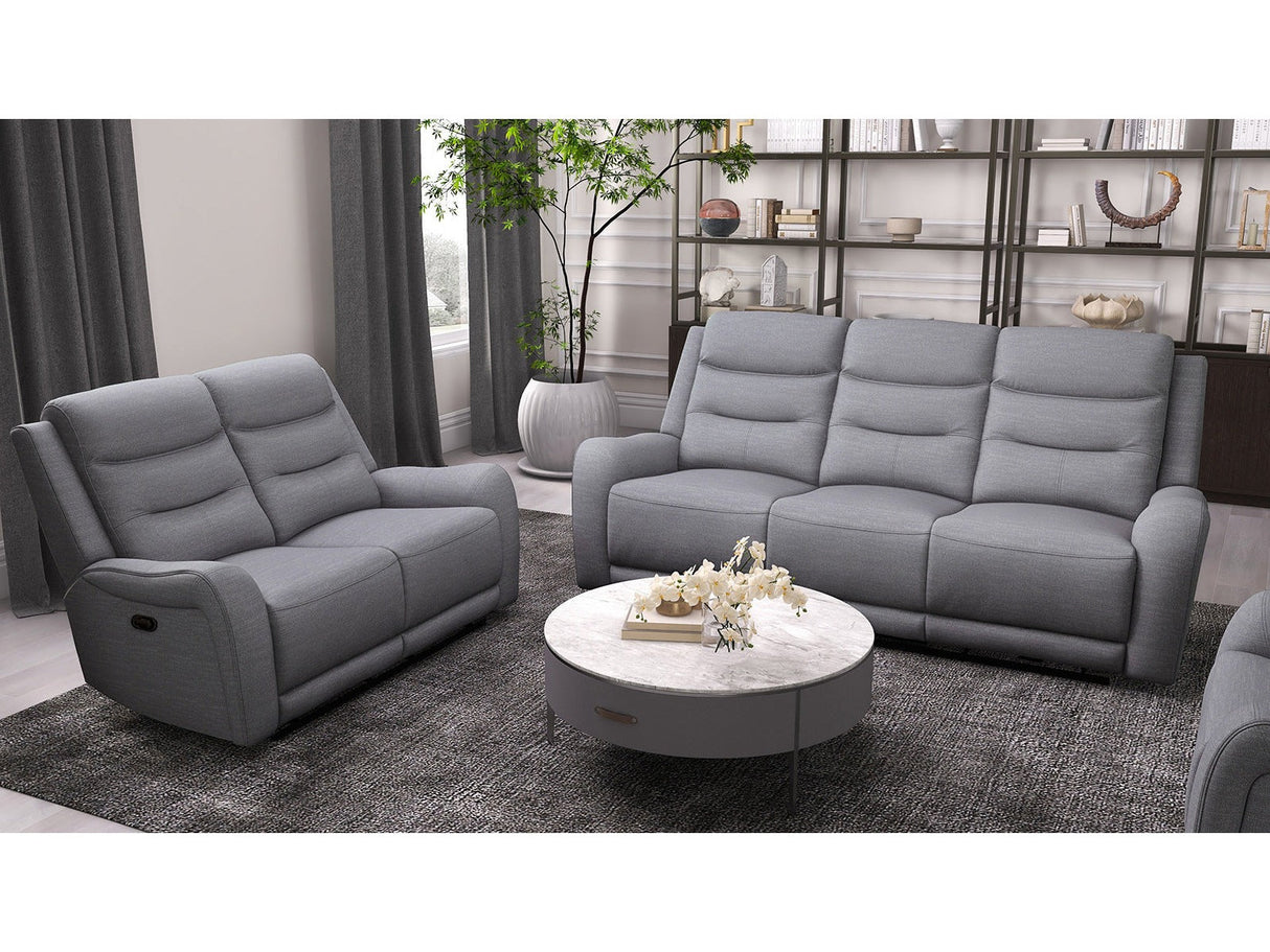 Matthias Gray Sofa & Loveseat by Furniture of America at Eve Furniture