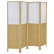 Mattison Natural 4-Panel Room Divider Folding Shoji Screen by Coaster at Eve Furniture
