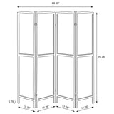Mattison Natural 4-Panel Room Divider Folding Shoji Screen by Coaster at Eve Furniture
