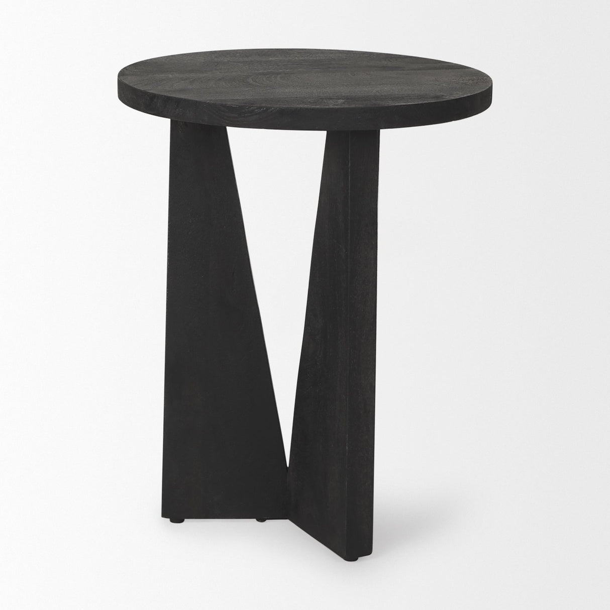 Mattius Black Wood Accent Table by Mercana at Eve Furniture