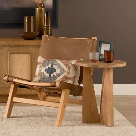 Mattius Light Wood Accent Table by Mercana at Eve Furniture