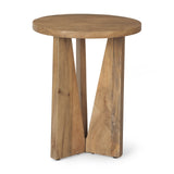 Mattius Light Wood Accent Table by Mercana at Eve Furniture