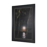 Maui Moonlight by Stefan and Audrey Hand-Embellished Textured Framed Photo Print Matted under Glass by Mercana at Eve Furniture