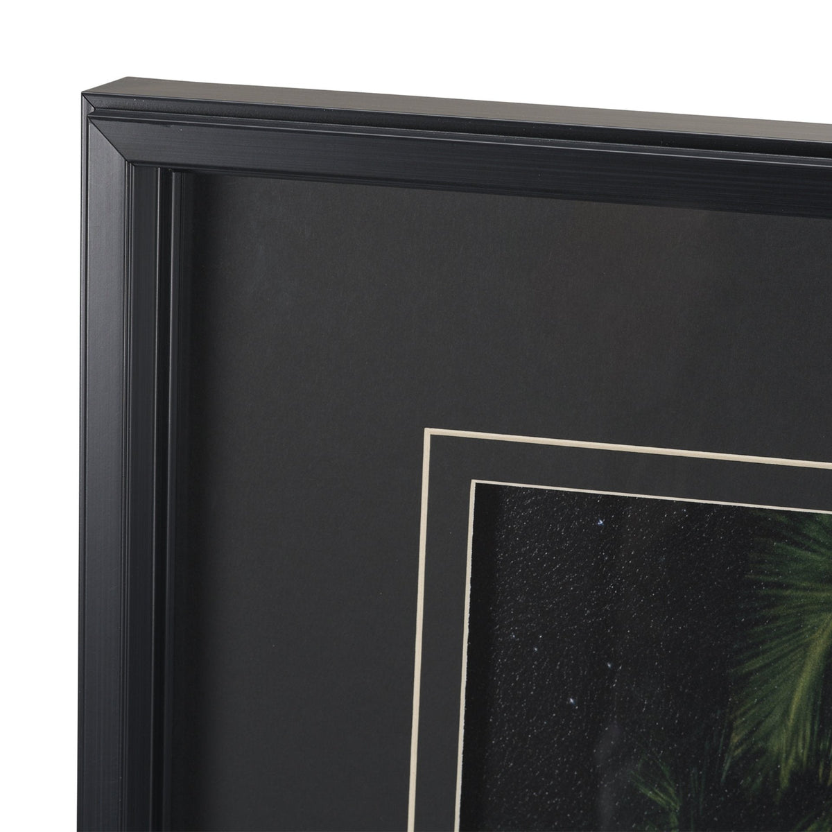 Maui Moonlight by Stefan and Audrey Hand-Embellished Textured Framed Photo Print Matted under Glass by Mercana at Eve Furniture
