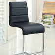 Mauna Chrome Counter Height Chair Set of 2 by Furniture of America at Eve Furniture