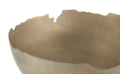 Maura Antique Gold Finish Bowl by Ashley at Eve Furniture