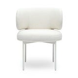 Maureen Cream Performance Upcycled Linen Dining Chair by TOV Furniture at Eve Furniture