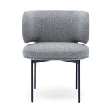 Maureen Speckled Grey Performance Boucle Dining Chair by TOV Furniture at Eve Furniture