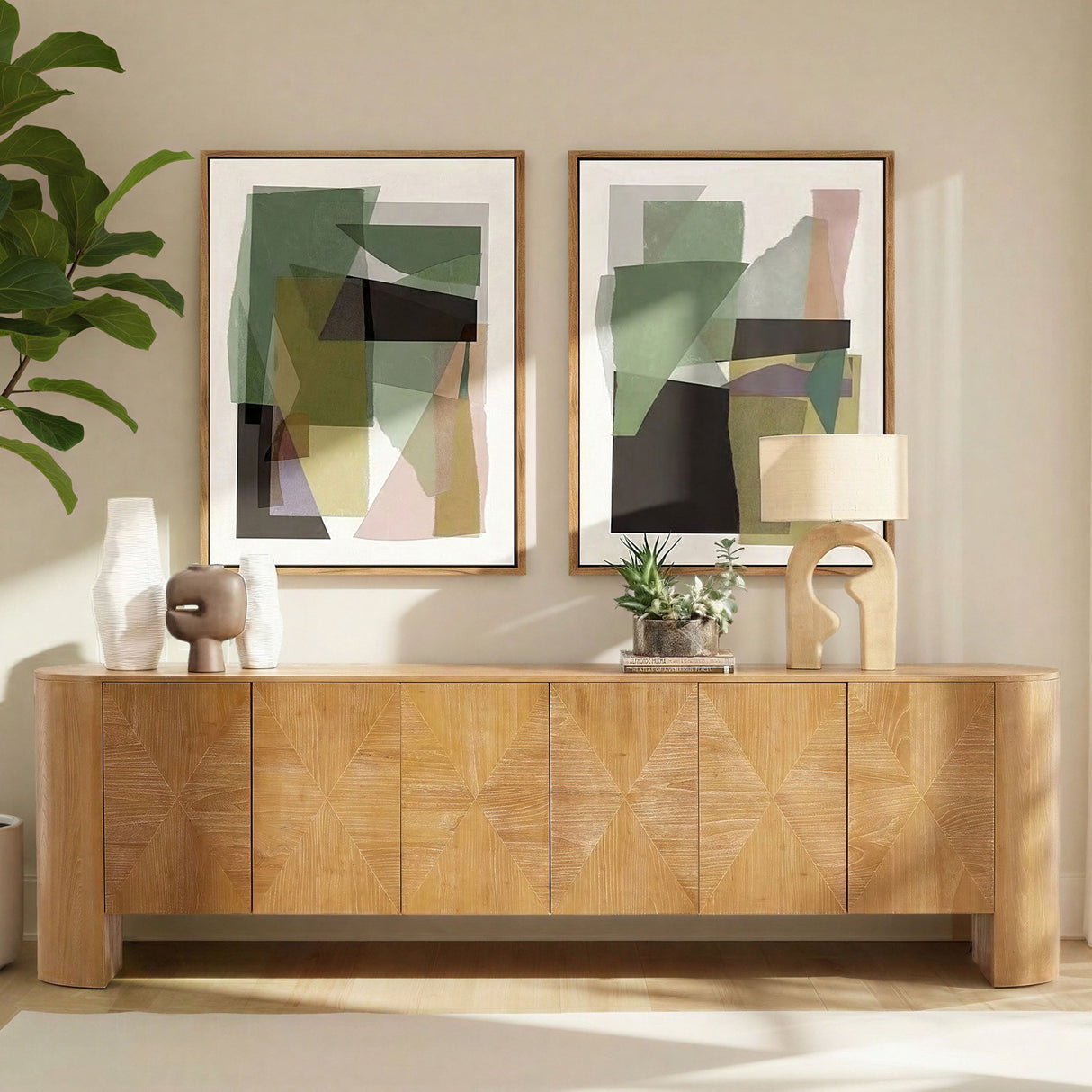 Maven Sideboard, Light Natural by Dovetail at Eve Furniture