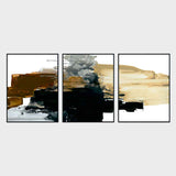 Maverick Painting Triptych Black by Buddy Whitlock by Classic Home at Eve Furniture