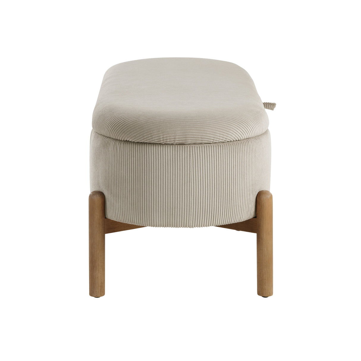 Mavis Taupe Lift-Top Storage Bench by Homelegance at Eve Furniture