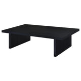 Max Black Rectangular Laminate Coffee Table by Coaster at Eve Furniture