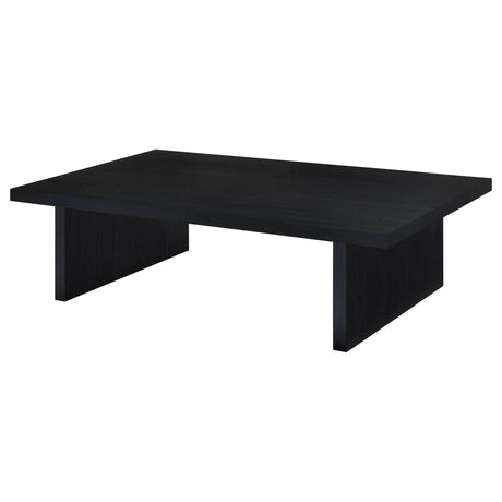 Max Black Rectangular Laminate Coffee Table by Coaster at Eve Furniture