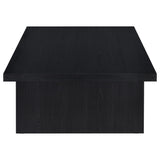 Max Black Rectangular Laminate Coffee Table by Coaster at Eve Furniture