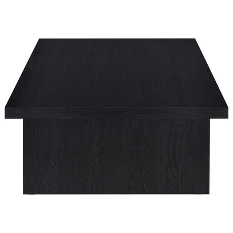 Max Black Rectangular Laminate Coffee Table by Coaster at Eve Furniture