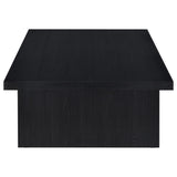 Max Black Rectangular Laminate Coffee Table by Coaster at Eve Furniture