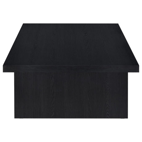 Max Black Rectangular Laminate Coffee Table by Coaster at Eve Furniture