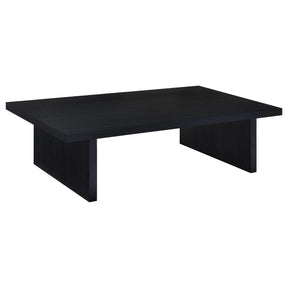 Max Black Rectangular Laminate Coffee Table by Coaster at Eve Furniture