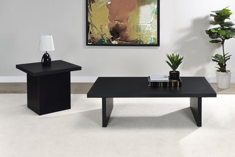Max Black Square Laminate End Side Table by Coaster at Eve Furniture