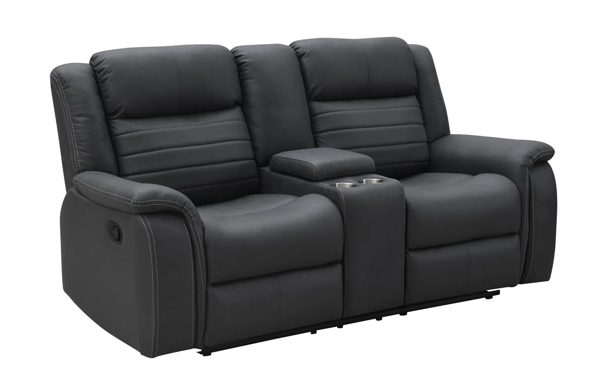 Max Grey 3-Piece Reclining Living Room Set by New Era Innovations at Eve Furniture