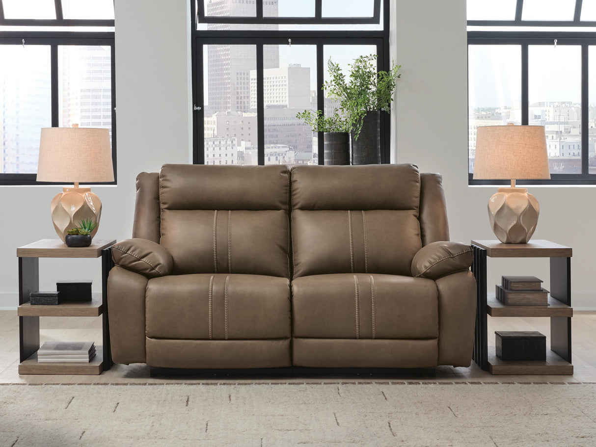 Max-Momentum Biscotti 2-Piece Power Reclining Sectional Loveseat by Ashley at Eve Furniture