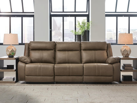 Max-Momentum Biscotti 3-Piece Power Sectional Reclining Sofa by Ashley at Eve Furniture