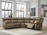 Max-Momentum Biscotti 5-Piece Power Reclining Sectional by Ashley at Eve Furniture