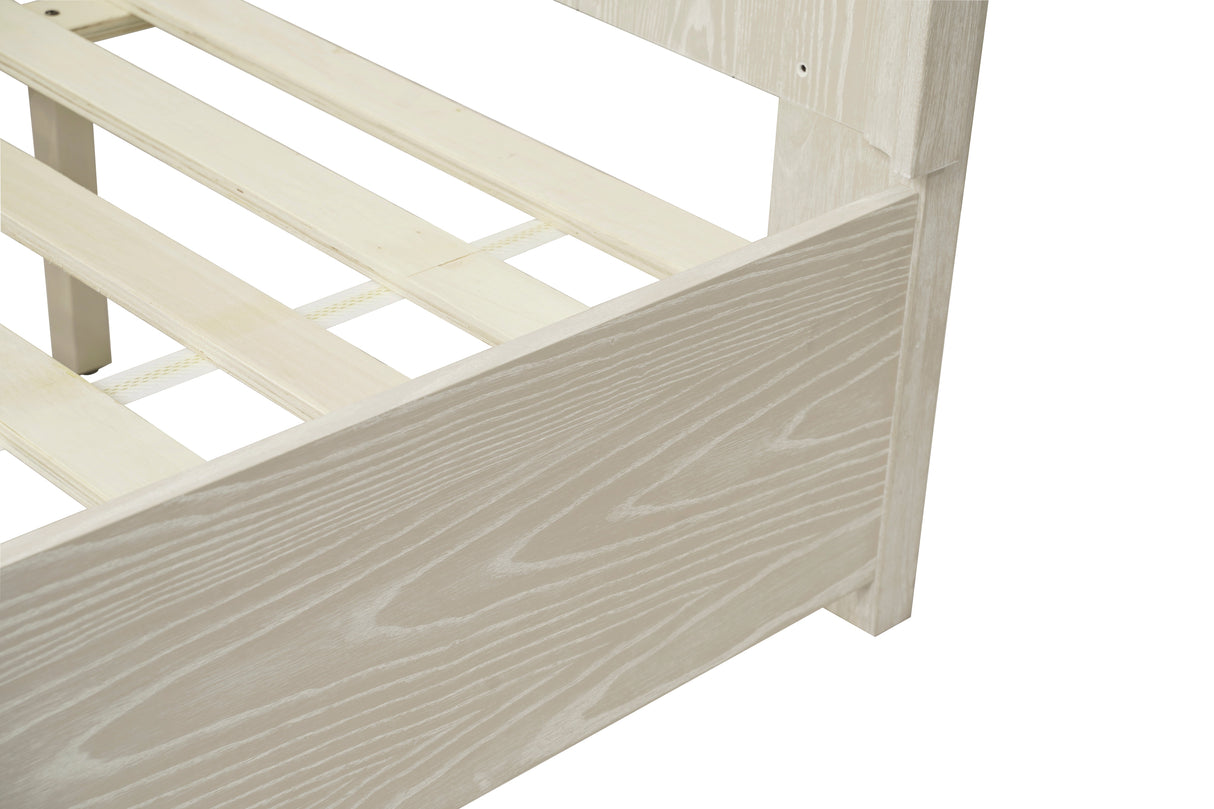 Maxime Eastern King Platform Bed in Ash by Modus Furniture at Eve Furniture